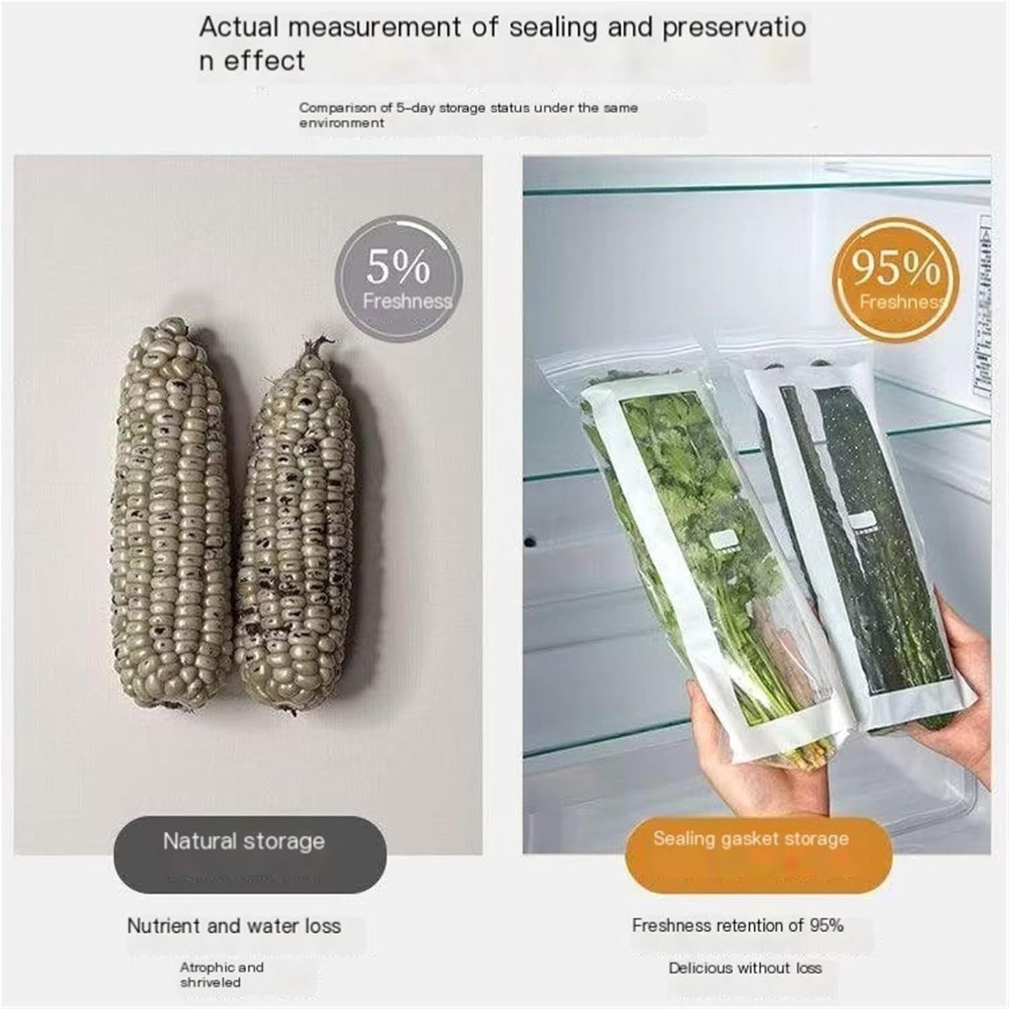 Sealable Fresh Food Storage Bag