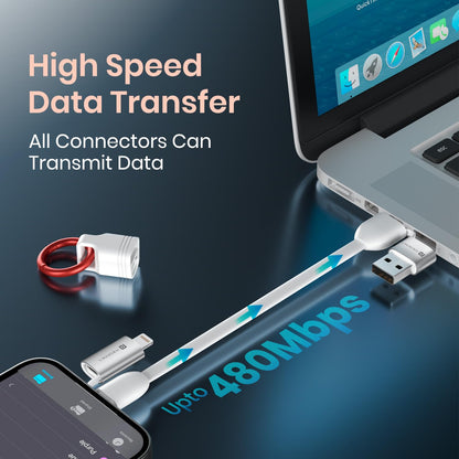 4 in 1 Cable Keychain