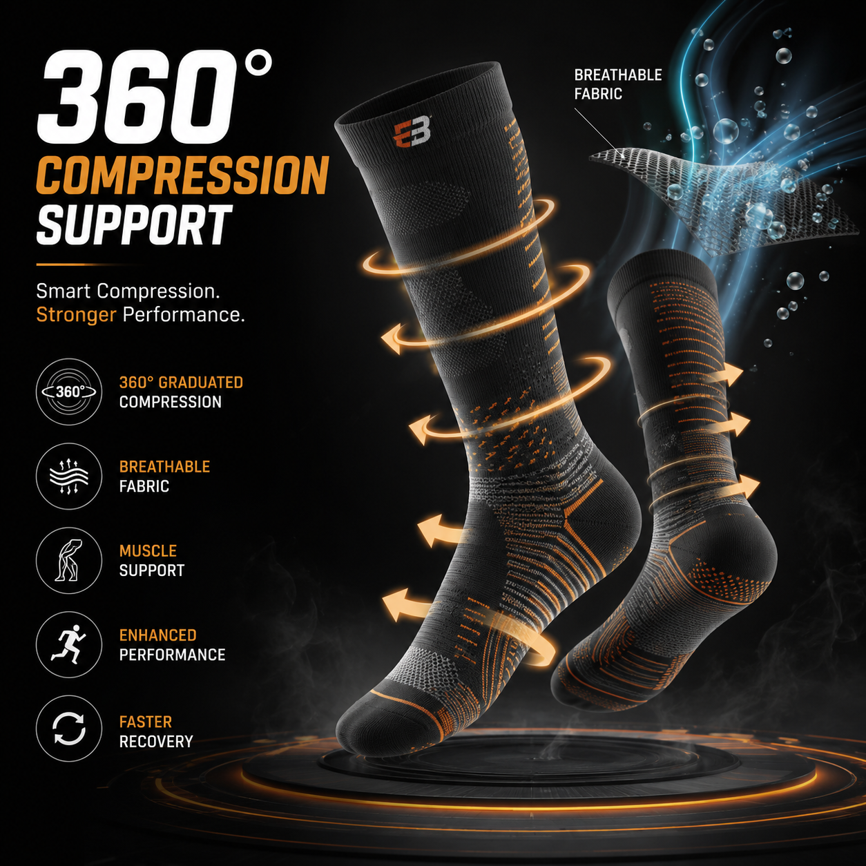 Pain Free Compression Support Socks