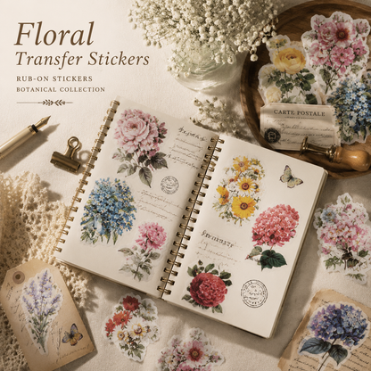Floral Transfer Stickers