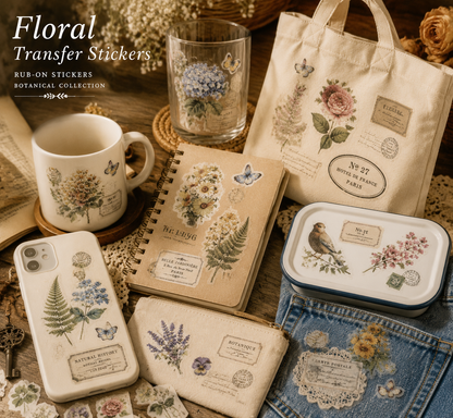 Floral Transfer Stickers