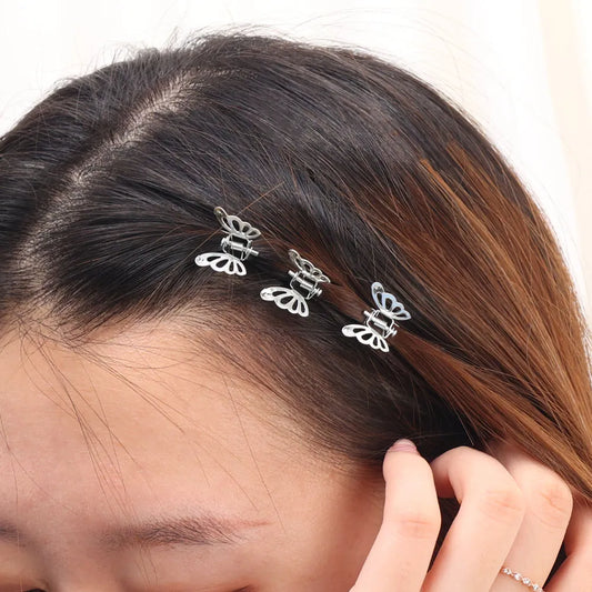 Vintage Sliver Butterfly Clip