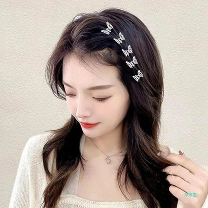 Vintage Sliver Butterfly Clip