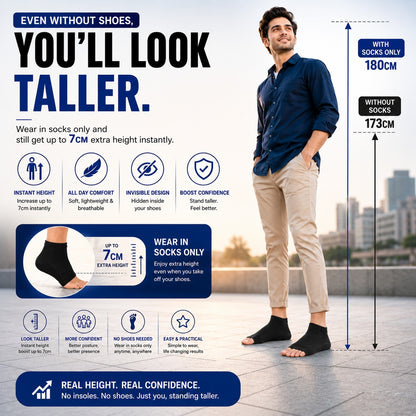 Invisible Height Increase Insoles for Men & Women
