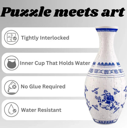 Elegant 3D Puzzle Vase